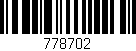 Código de barras (EAN, GTIN, SKU, ISBN): '778702'