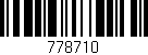 Código de barras (EAN, GTIN, SKU, ISBN): '778710'