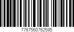 Código de barras (EAN, GTIN, SKU, ISBN): '7787560762595'