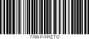 Código de barras (EAN, GTIN, SKU, ISBN): '7788-P-PRETO'