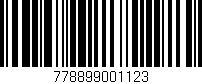 Código de barras (EAN, GTIN, SKU, ISBN): '778899001123'