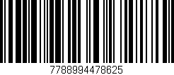 Código de barras (EAN, GTIN, SKU, ISBN): '7788994478625'