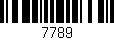 Código de barras (EAN, GTIN, SKU, ISBN): '7789'