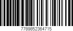 Código de barras (EAN, GTIN, SKU, ISBN): '7789852364715'