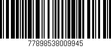 Código de barras (EAN, GTIN, SKU, ISBN): '77898538009945'
