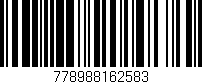 Código de barras (EAN, GTIN, SKU, ISBN): '778988162583'