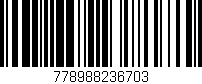 Código de barras (EAN, GTIN, SKU, ISBN): '778988236703'