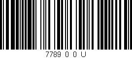 Código de barras (EAN, GTIN, SKU, ISBN): '7789_0_0_U'