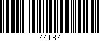 Código de barras (EAN, GTIN, SKU, ISBN): '779-87'