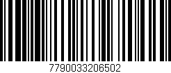 Código de barras (EAN, GTIN, SKU, ISBN): '7790033206502'