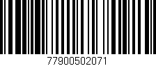 Código de barras (EAN, GTIN, SKU, ISBN): '77900502071'