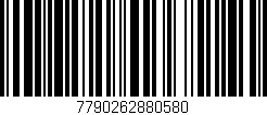 Código de barras (EAN, GTIN, SKU, ISBN): '7790262880580'