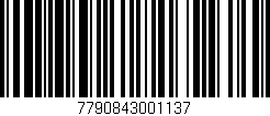 Código de barras (EAN, GTIN, SKU, ISBN): '7790843001137'