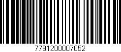 Código de barras (EAN, GTIN, SKU, ISBN): '7791200007052'