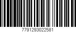 Código de barras (EAN, GTIN, SKU, ISBN): '7791293022581'