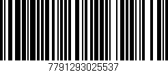 Código de barras (EAN, GTIN, SKU, ISBN): '7791293025537'