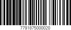 Código de barras (EAN, GTIN, SKU, ISBN): '7791875000020'