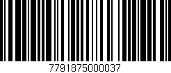 Código de barras (EAN, GTIN, SKU, ISBN): '7791875000037'