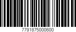 Código de barras (EAN, GTIN, SKU, ISBN): '7791875000600'