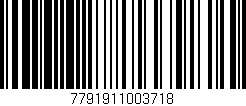 Código de barras (EAN, GTIN, SKU, ISBN): '7791911003718'