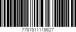 Código de barras (EAN, GTIN, SKU, ISBN): '7791911118627'