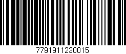 Código de barras (EAN, GTIN, SKU, ISBN): '7791911230015'