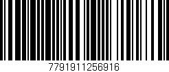 Código de barras (EAN, GTIN, SKU, ISBN): '7791911256916'