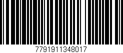 Código de barras (EAN, GTIN, SKU, ISBN): '7791911348017'