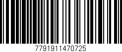 Código de barras (EAN, GTIN, SKU, ISBN): '7791911470725'