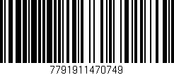 Código de barras (EAN, GTIN, SKU, ISBN): '7791911470749'