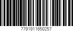 Código de barras (EAN, GTIN, SKU, ISBN): '7791911650257'