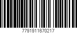 Código de barras (EAN, GTIN, SKU, ISBN): '7791911670217'