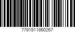 Código de barras (EAN, GTIN, SKU, ISBN): '7791911860267'