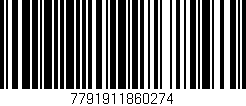 Código de barras (EAN, GTIN, SKU, ISBN): '7791911860274'