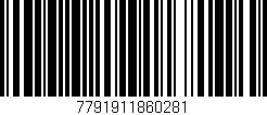 Código de barras (EAN, GTIN, SKU, ISBN): '7791911860281'