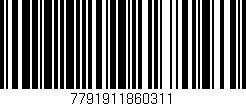 Código de barras (EAN, GTIN, SKU, ISBN): '7791911860311'
