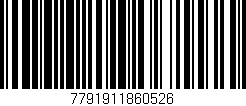 Código de barras (EAN, GTIN, SKU, ISBN): '7791911860526'