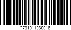 Código de barras (EAN, GTIN, SKU, ISBN): '7791911860816'