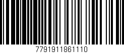 Código de barras (EAN, GTIN, SKU, ISBN): '7791911861110'