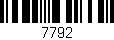 Código de barras (EAN, GTIN, SKU, ISBN): '7792'
