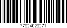 Código de barras (EAN, GTIN, SKU, ISBN): '77924029271'