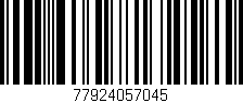 Código de barras (EAN, GTIN, SKU, ISBN): '77924057045'