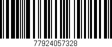 Código de barras (EAN, GTIN, SKU, ISBN): '77924057328'