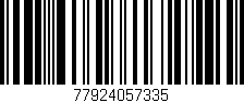 Código de barras (EAN, GTIN, SKU, ISBN): '77924057335'