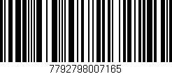 Código de barras (EAN, GTIN, SKU, ISBN): '7792798007165'