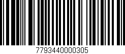 Código de barras (EAN, GTIN, SKU, ISBN): '7793440000305'