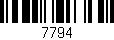 Código de barras (EAN, GTIN, SKU, ISBN): '7794'