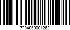 Código de barras (EAN, GTIN, SKU, ISBN): '7794068001262'