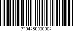 Código de barras (EAN, GTIN, SKU, ISBN): '7794450008084'