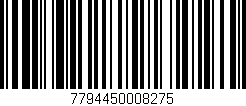 Código de barras (EAN, GTIN, SKU, ISBN): '7794450008275'
